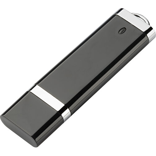 USB-Stick BASIC 16 GB , Promo Effects MB , schwarz MB , 16 GB , Kunststoff MB , 3 - 10 MB/s MB , 7,40cm x 0,70cm x 2,00cm (Länge x Höhe x Breite), Bild 1