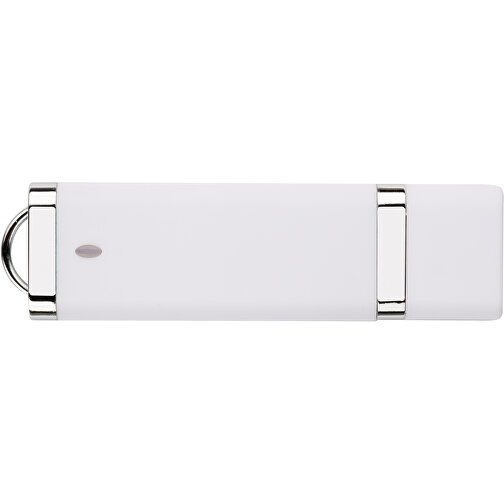 USB-Stick BASIC 4 GB , Promo Effects MB , weiß MB , 4 GB , Kunststoff MB , 3 - 10 MB/s MB , 7,40cm x 0,70cm x 2,00cm (Länge x Höhe x Breite), Bild 3