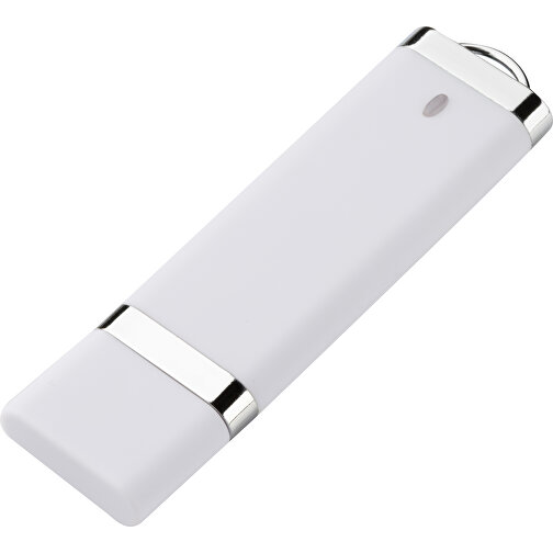 USB-Stick BASIC 16 GB , Promo Effects MB , weiss MB , 16 GB , Kunststoff MB , 3 - 10 MB/s MB , 7,40cm x 0,70cm x 2,00cm (Länge x Höhe x Breite), Bild 1