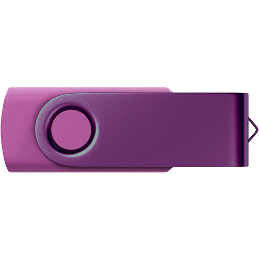 USB-Stick Swing Color 16GB , Promo Effects MB , violett MB , 16 GB , Kunststoff/ Aluminium MB , 3 - 10 MB/s MB , 5,70cm x 1,00cm x 1,90cm (Länge x Höhe x Breite), Bild 2