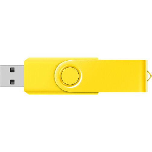 USB Stick Swing Color 1GB , Promo Effects MB , gelb MB , 1 GB , Kunststoff/ Aluminium MB , 3 - 10 MB/s MB , 5,70cm x 1,00cm x 1,90cm (Länge x Höhe x Breite), Bild 3