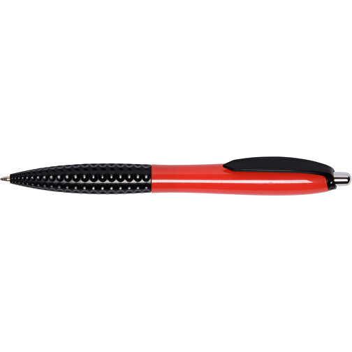 Kugelschreiber JUMP , rot, schwarz, Kunststoff, 14,00cm (Länge), Bild 3