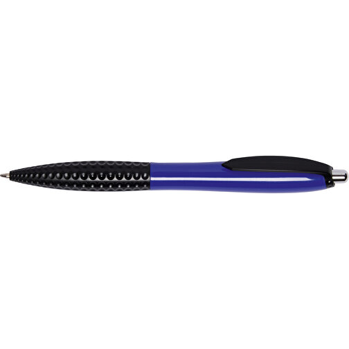 Kugelschreiber JUMP , blau, schwarz, Kunststoff, 14,00cm (Länge), Bild 3