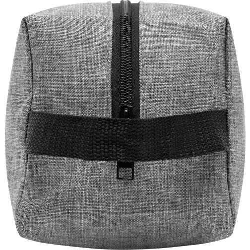 Kulturtasche DONEGAL WASH , grau, schwarz, 600D Polyester, 24,00cm x 12,50cm x 12,50cm (Länge x Höhe x Breite), Bild 3