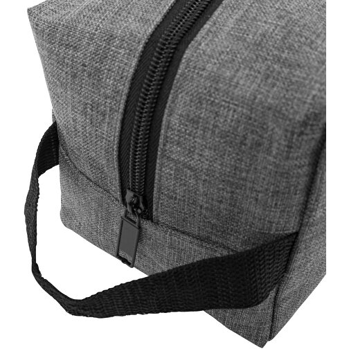 Kulturtasche DONEGAL WASH , grau, schwarz, 600D Polyester, 24,00cm x 12,50cm x 12,50cm (Länge x Höhe x Breite), Bild 6