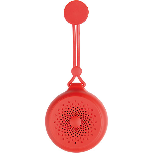 Wireless-Lautsprecher SHOWER POWER , rot, Kunststoff / Silikon, 21,00cm x 8,80cm x 4,30cm (Länge x Höhe x Breite), Bild 1