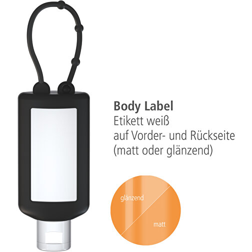 Lait solaire, Bumper de 50 ml (noir) Body Label, Image 3