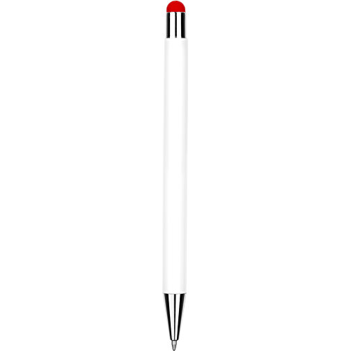 Kugelschreiber Philadelphia , Promo Effects, weiß/rot, Aluminium, 13,50cm x 0,80cm (Länge x Breite), Bild 5