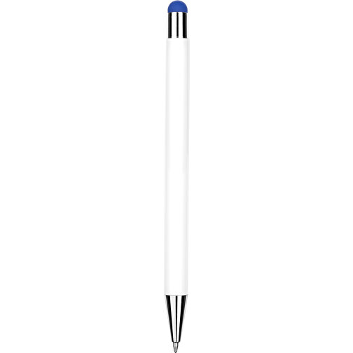 Kugelschreiber Philadelphia , Promo Effects, weiss/dunkelblau, Aluminium, 13,50cm x 0,80cm (Länge x Breite), Bild 5