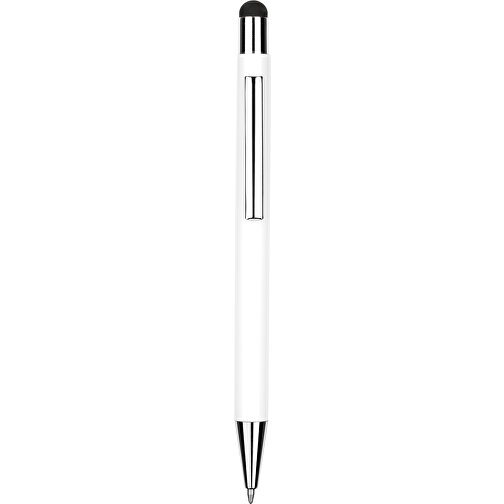 Kugelschreiber Philadelphia , Promo Effects, weiß/schwarz, Aluminium, 13,50cm x 0,80cm (Länge x Breite), Bild 2