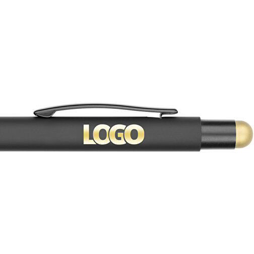 Kugelschreiber Colorado , Promo Effects, schwarz/gold, Aluminium, 13,50cm x 0,80cm (Länge x Breite), Bild 8