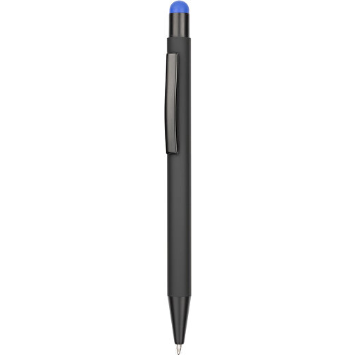 Kugelschreiber Colorado , Promo Effects, schwarz/dunkelblau, Aluminium, 13,50cm x 0,80cm (Länge x Breite), Bild 1