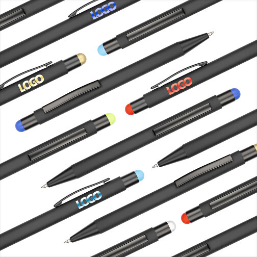 Kugelschreiber Colorado , Promo Effects, schwarz/dunkelblau, Aluminium, 13,50cm x 0,80cm (Länge x Breite), Bild 9