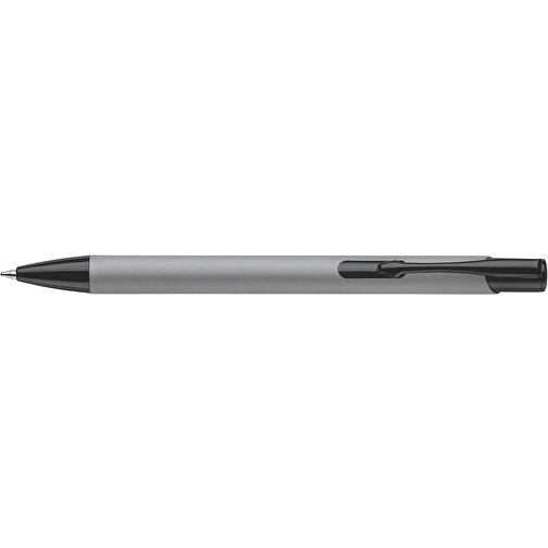 Kugelschreiber Alicante Soft-Touch , grau / schwarz, Aluminium, 13,80cm (Länge), Bild 3