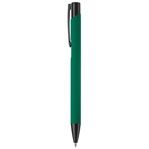 Kugelschreiber Alicante Soft-Touch , dunkelgrün / schwarz, Aluminium, 13,80cm (Länge), Bild 5