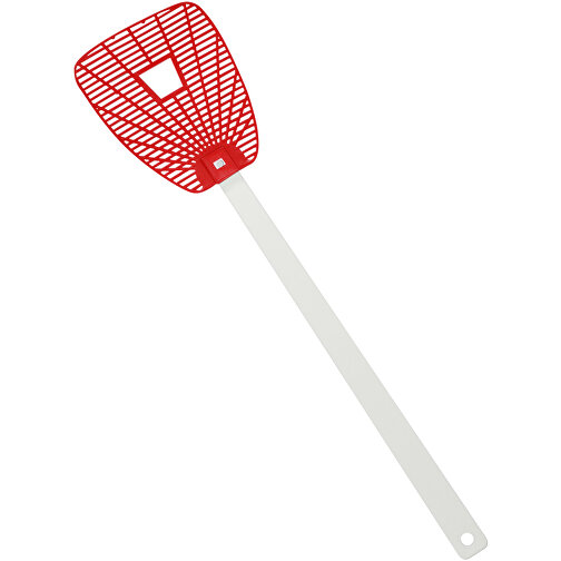 Fliegenklatsche 'Fluchtloch' , weiß, rot, PE+PS, 41,00cm x 0,50cm x 10,00cm (Länge x Höhe x Breite), Bild 1