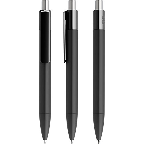 Prodir DS4 Soft Touch PRR Push Kugelschreiber , Prodir, schwarz / silber poliert, Kunststoff, 14,10cm x 1,40cm (Länge x Breite), Bild 6