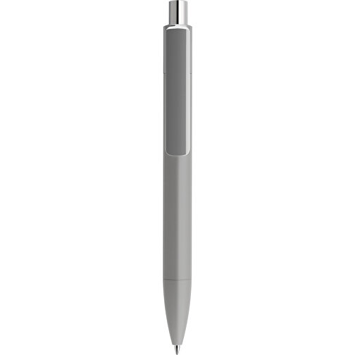 Prodir DS4 Soft Touch PRR Push Kugelschreiber , Prodir, delfingrau / silber poliert, Kunststoff, 14,10cm x 1,40cm (Länge x Breite), Bild 1