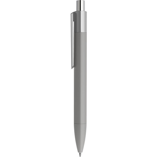 Prodir DS4 Soft Touch PRR Push Kugelschreiber , Prodir, delfingrau / silber poliert, Kunststoff, 14,10cm x 1,40cm (Länge x Breite), Bild 2