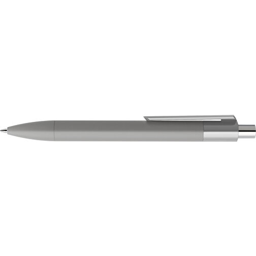 Prodir DS4 Soft Touch PRR Push Kugelschreiber , Prodir, delfingrau / silber poliert, Kunststoff, 14,10cm x 1,40cm (Länge x Breite), Bild 5