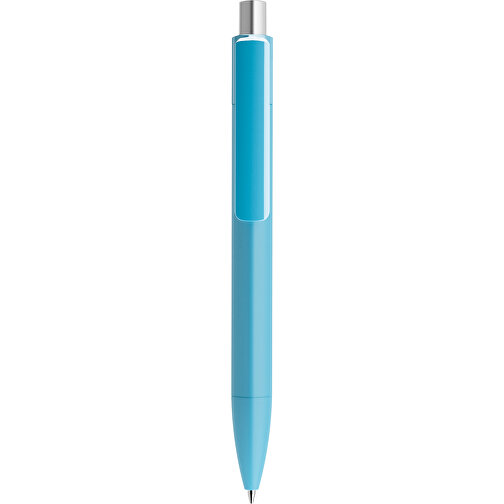 Prodir DS4 Soft Touch PRR Push Kugelschreiber , Prodir, dusty blue / silber satiniert, Kunststoff, 14,10cm x 1,40cm (Länge x Breite), Bild 1