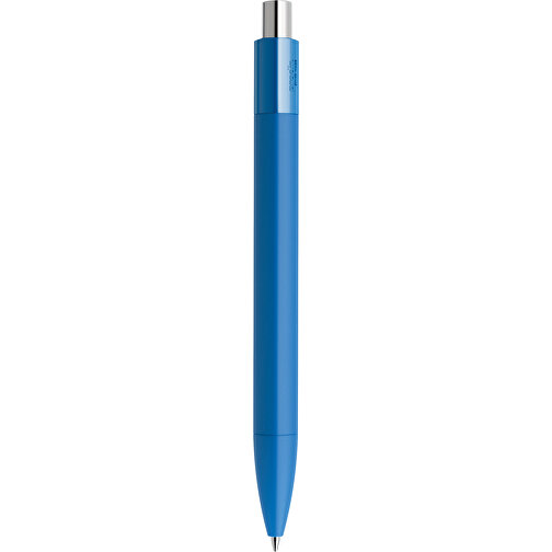Prodir DS4 Soft Touch PRR Push Kugelschreiber , Prodir, true blue / silber poliert, Kunststoff, 14,10cm x 1,40cm (Länge x Breite), Bild 3