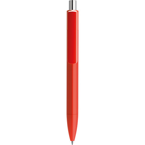Prodir DS4 Soft Touch PRR Push Kugelschreiber , Prodir, rot / silber poliert, Kunststoff, 14,10cm x 1,40cm (Länge x Breite), Bild 1