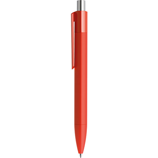 Prodir DS4 Soft Touch PRR Push Kugelschreiber , Prodir, rot / silber poliert, Kunststoff, 14,10cm x 1,40cm (Länge x Breite), Bild 2