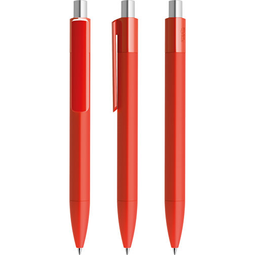 Prodir DS4 Soft Touch PRR Push Kugelschreiber , Prodir, rot / silber satiniert, Kunststoff, 14,10cm x 1,40cm (Länge x Breite), Bild 6