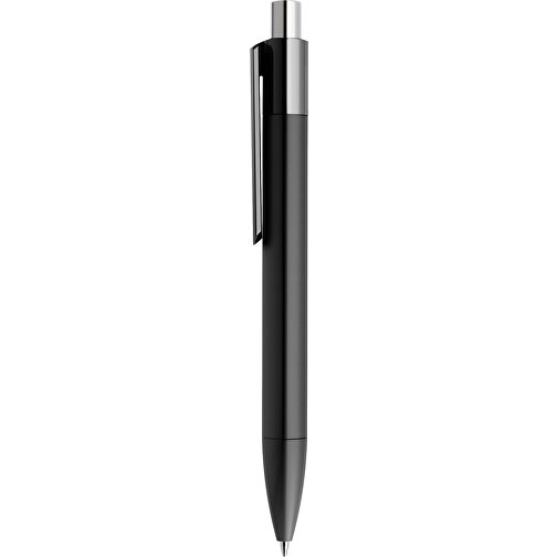 Prodir DS4 PMM Push Kugelschreiber , Prodir, schwarz / silber poliert, Kunststoff, 14,10cm x 1,40cm (Länge x Breite), Bild 2