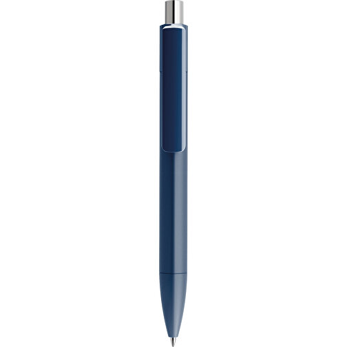 Prodir DS4 PMM Push Kugelschreiber , Prodir, sodalithblau / silber poliert, Kunststoff, 14,10cm x 1,40cm (Länge x Breite), Bild 1