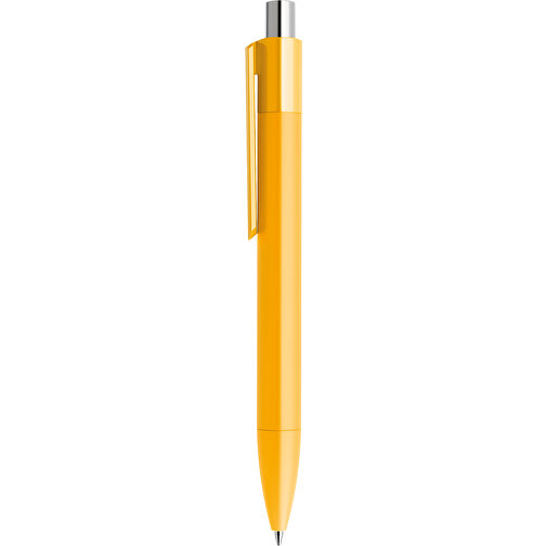 Prodir DS4 PMM Push Kugelschreiber , Prodir, gelb / silber poliert, Kunststoff, 14,10cm x 1,40cm (Länge x Breite), Bild 2