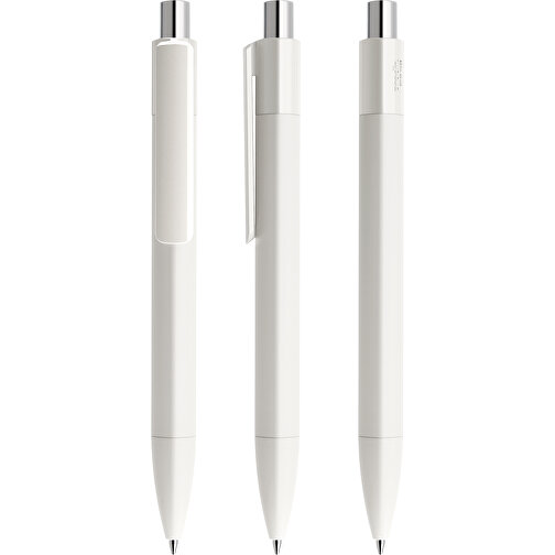 Prodir DS4 PMM Push Kugelschreiber , Prodir, weiß / silber poliert, Kunststoff, 14,10cm x 1,40cm (Länge x Breite), Bild 6