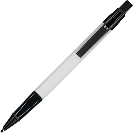 Kugelschreiber CLIC CLAC-LOGRONO , ClicClac, weiß, Aluminium, Kunststoff, Metall, 142,00cm x 11,00cm x 14,00cm (Länge x Höhe x Breite), Bild 1