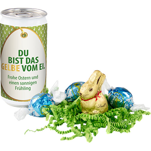 Lindt-Oster-Überraschung, Das Nest In Der Dose - Etikett Du Bist Das Gelbe Vom Ei , Gemischt, 11,50cm x 5,80cm x 5,80cm (Länge x Höhe x Breite), Bild 1