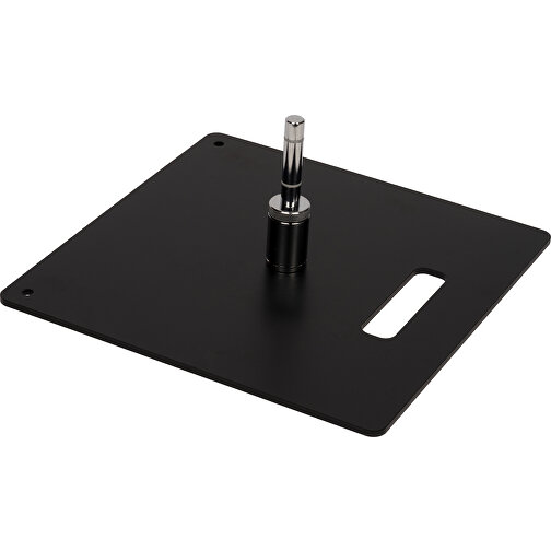 Stahlplattenfuss Mit Rotator , schwarz, Stahl, 50,00cm x 50,00cm (Länge x Breite), Bild 3