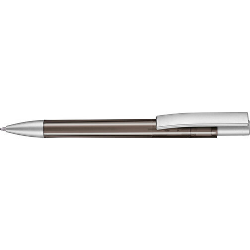 Kugelschreiber STRATOS TRANSPARENT SI , Ritter-Pen, smoke grey, ABS-Kunststoff, 1,70cm (Länge), Bild 3