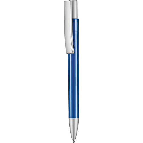 Kugelschreiber STRATOS TRANSPARENT SI , Ritter-Pen, royal-blau, ABS-Kunststoff, 1,70cm (Länge), Bild 1