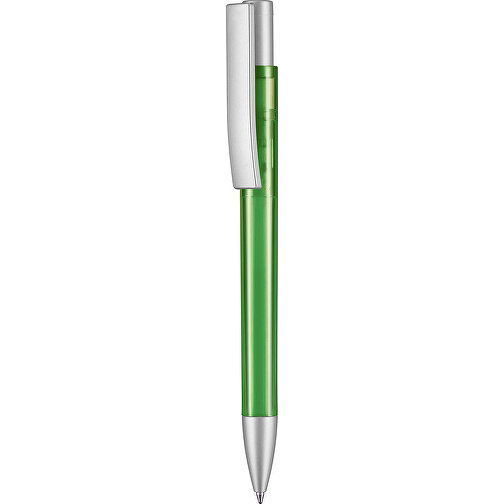 Kugelschreiber STRATOS TRANSPARENT SI , Ritter-Pen, gras grün, ABS-Kunststoff, 1,70cm (Länge), Bild 1