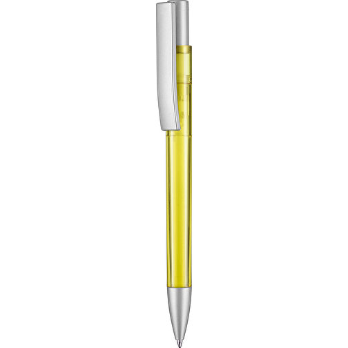 Kugelschreiber STRATOS TRANSPARENT SI , Ritter-Pen, ananas-gelb, ABS-Kunststoff, 1,70cm (Länge), Bild 1