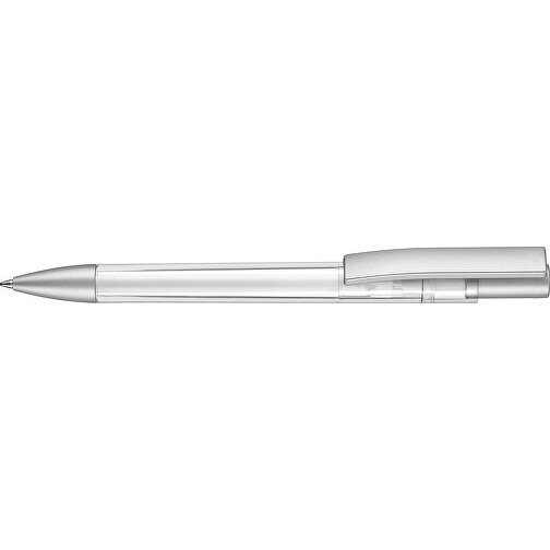 Kugelschreiber STRATOS TRANSPARENT SI , Ritter-Pen, transparent, ABS-Kunststoff, 1,70cm (Länge), Bild 3