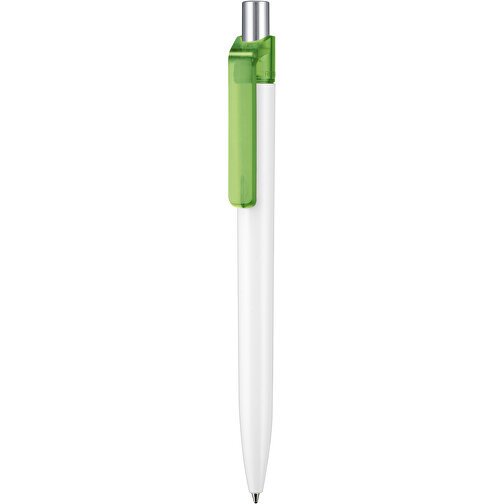 Kugelschreiber INSIDER STM , Ritter-Pen, gras-grün/weiss, ABS-Kunststoff, 0,90cm (Länge), Bild 1