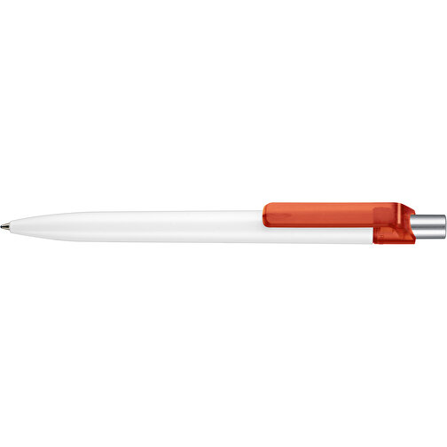 Kugelschreiber INSIDER STM , Ritter-Pen, kirsch-rot /weiss, ABS-Kunststoff, 0,90cm (Länge), Bild 3