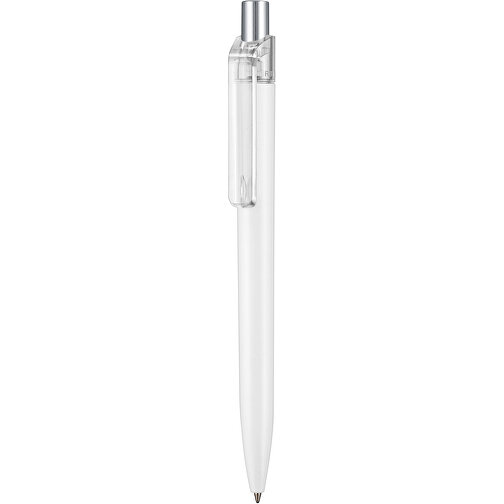 Kugelschreiber INSIDER STM , Ritter-Pen, transparent /weiss, ABS-Kunststoff, 0,90cm (Länge), Bild 1