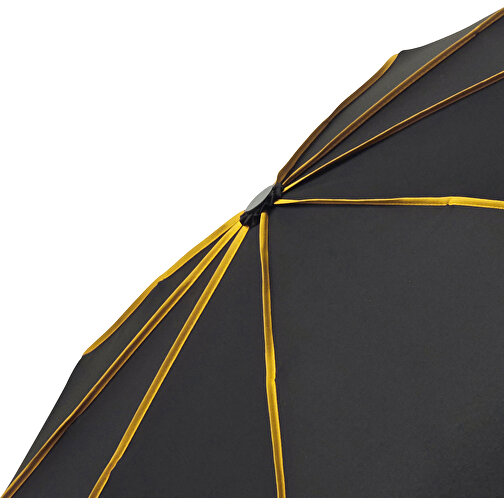 AOC-Oversize-Taschenschirm FARE® Seam , Fare, schwarz-gelb, 100% Polyester-Pongee, , Bild 2