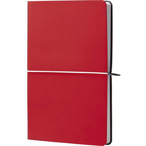 Bullet Journal A5 Softcover , rot, PVC & Papier, 21,00cm x 1,40cm x 14,50cm (Länge x Höhe x Breite), Bild 1