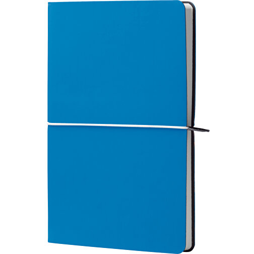 Bullet Journal A5 Softcover , hellblau, PVC & Papier, 21,00cm x 1,40cm x 14,50cm (Länge x Höhe x Breite), Bild 1