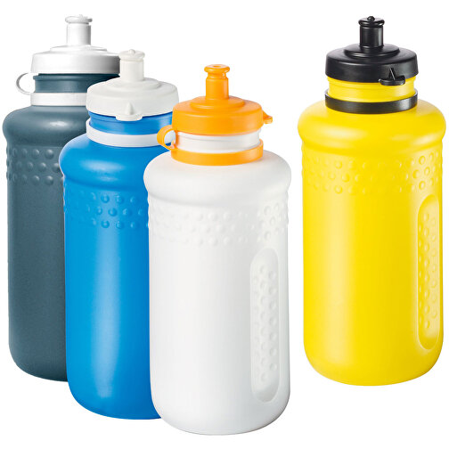 Trinkflasche 'Fahrrad' 0,5 L Mit Saugverschluss , weiss, Kunststoff, 19,70cm (Höhe), Bild 2