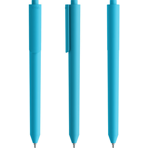 Pigra P03 Push Kugelschreiber , hellblau, ABS-Kunststoff, 14,00cm x 1,30cm (Länge x Breite), Bild 6
