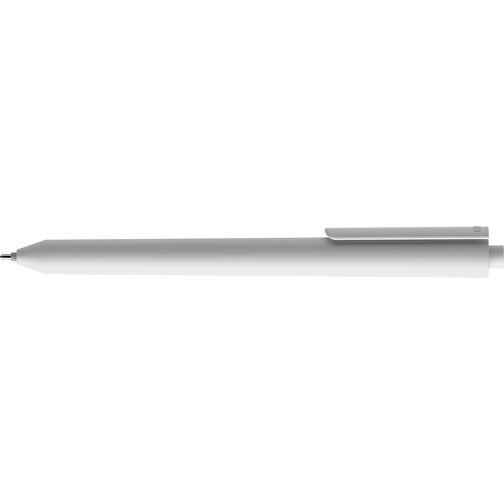 Pigra P03 Push Kugelschreiber , weiß, ABS-Kunststoff, 14,00cm x 1,30cm (Länge x Breite), Bild 5